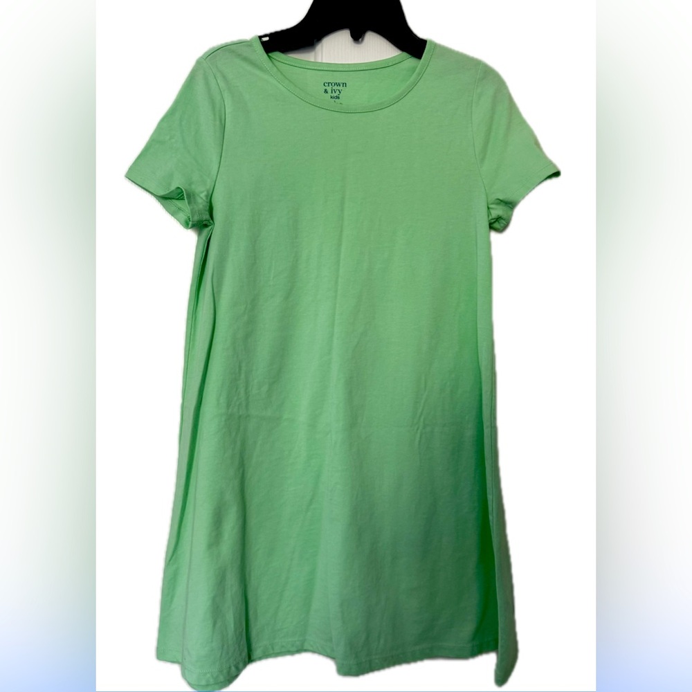 Crown & Ivy T-shirt dress size L mint green great condition smoke free home.